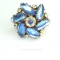 brosa vintage anii'50.  cristale Swarovski & Borealis. Austria